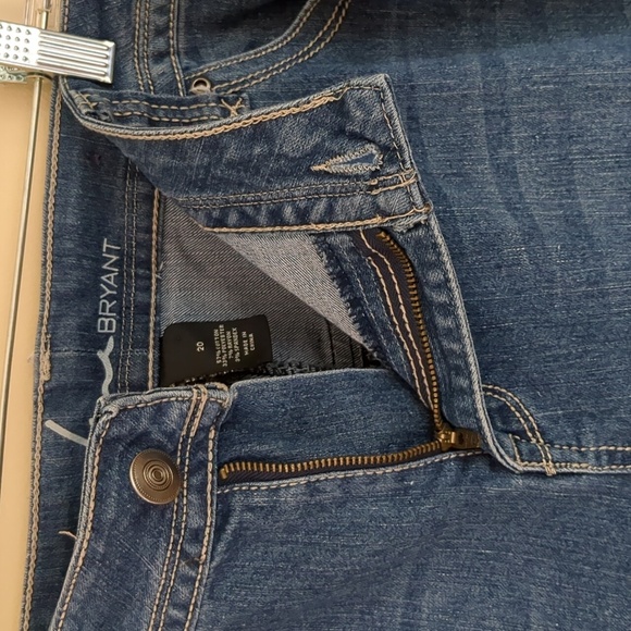 Size 20 Lane Bryant Blue Denim Jeans Casual Bling Back Flap Pockets - Picture 11 of 14